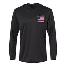 Load image into Gallery viewer, Patriot Long Sleeve Hooded UV Protection Shirt
