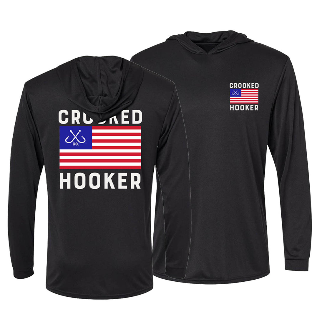 Patriot Long Sleeve Hooded UV Protection Shirt
