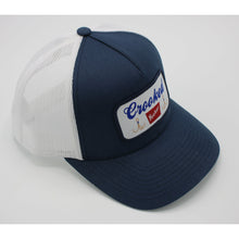 Load image into Gallery viewer, Woven Beer Patch 5-Panel Trucker Cap
