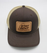 Load image into Gallery viewer, Stay Bent Premium Leather Patch 6-Panel Trucker Cap

