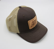 Load image into Gallery viewer, Stay Bent Premium Leather Patch 6-Panel Trucker Cap
