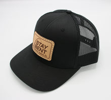 Load image into Gallery viewer, Stay Bent Premium Leather Patch 6-Panel Trucker Cap

