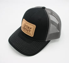Load image into Gallery viewer, Stay Bent Premium Leather Patch 6-Panel Trucker Cap
