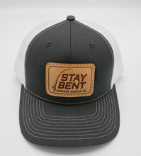 Load image into Gallery viewer, Stay Bent Premium Leather Patch 6-Panel Trucker Cap
