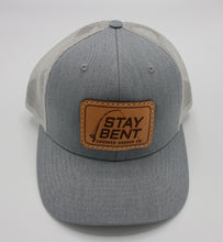 Load image into Gallery viewer, Stay Bent Premium Leather Patch 6-Panel Trucker Cap
