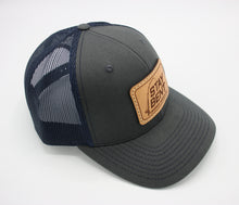 Load image into Gallery viewer, Stay Bent Premium Leather Patch 6-Panel Trucker Cap
