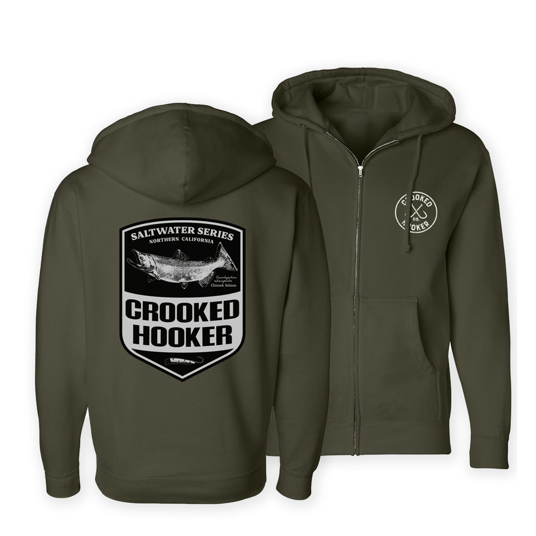 Salmon Badge Premium Hoodie